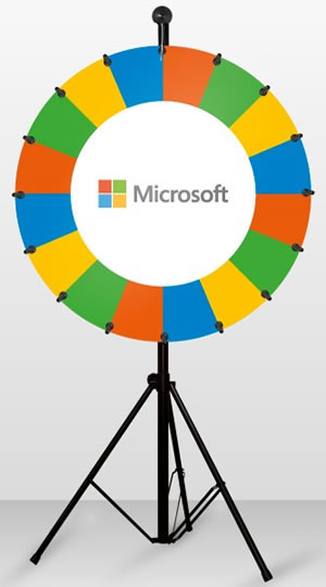 Glücksrad Basic 80 cm - Microsoft