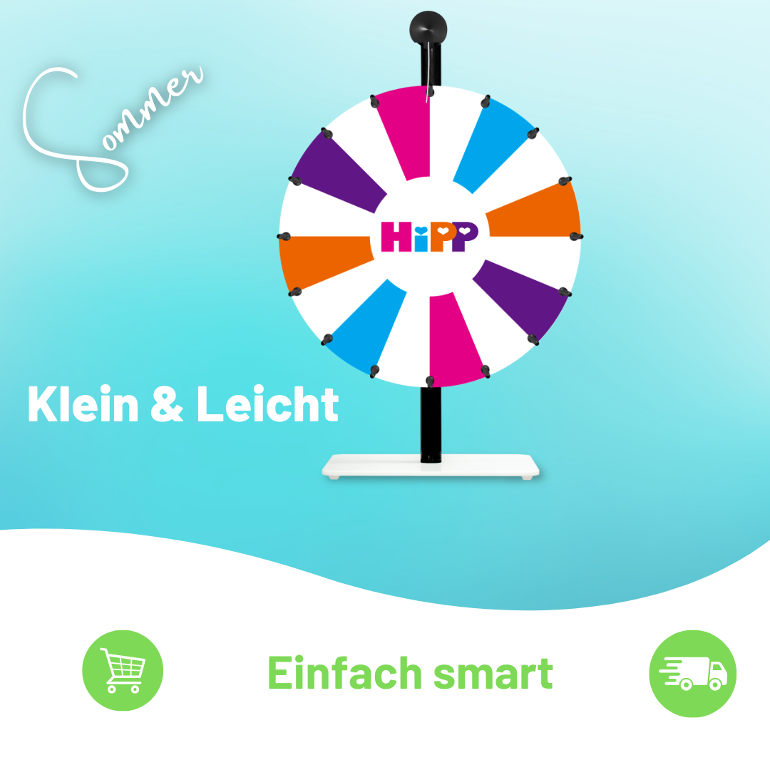 tisch glücksrad kaufen messe werbung