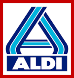 aldi logo blau weiss