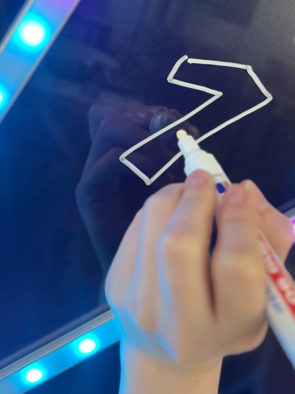 glücksrad beleuchtet mit led