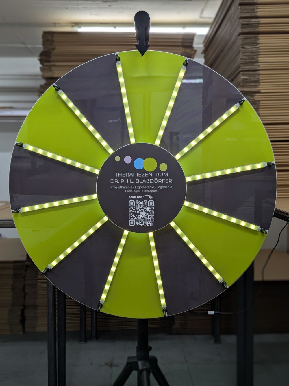 glücksrad basic schwarz weiss