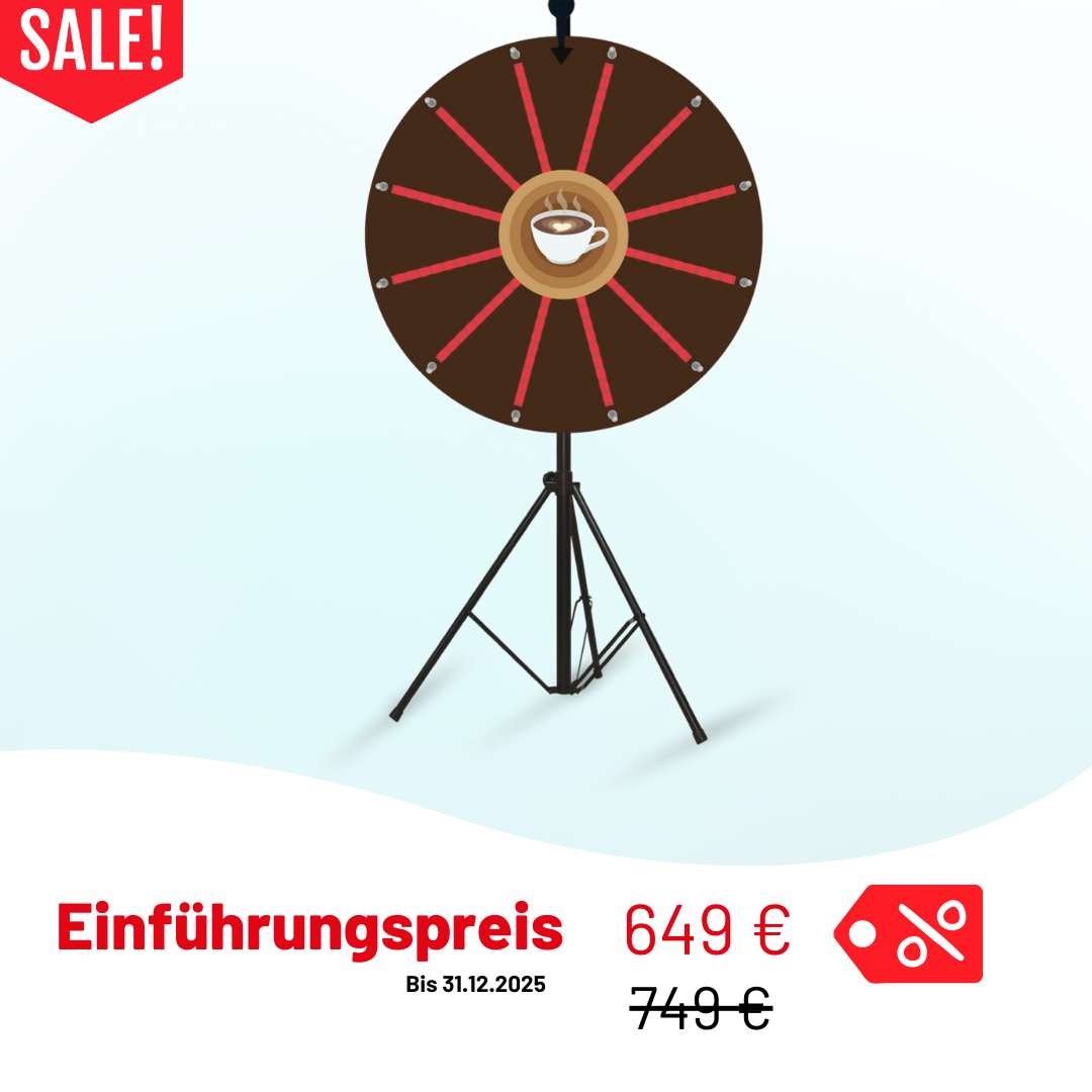 led glücksrad beleuchtet