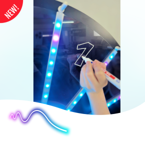 roue de la fortune éclairée par led