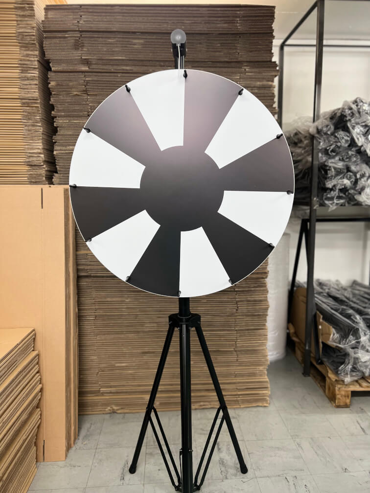 glücksrad basic schwarz weiss