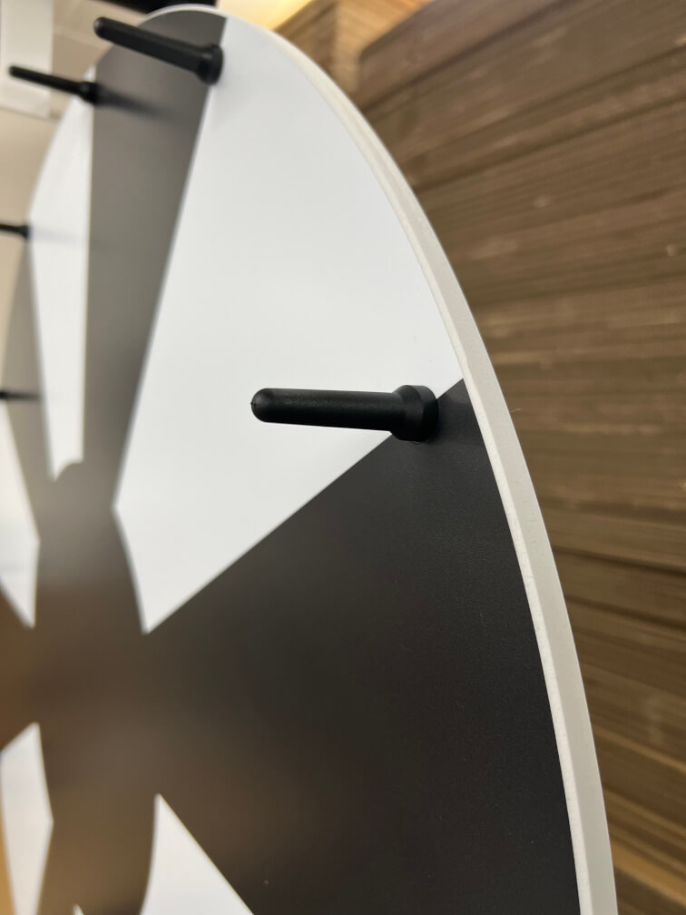 glücksrad basic schwarz weiss