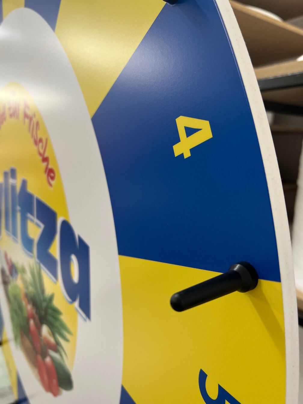 glücksrad big gelb blau