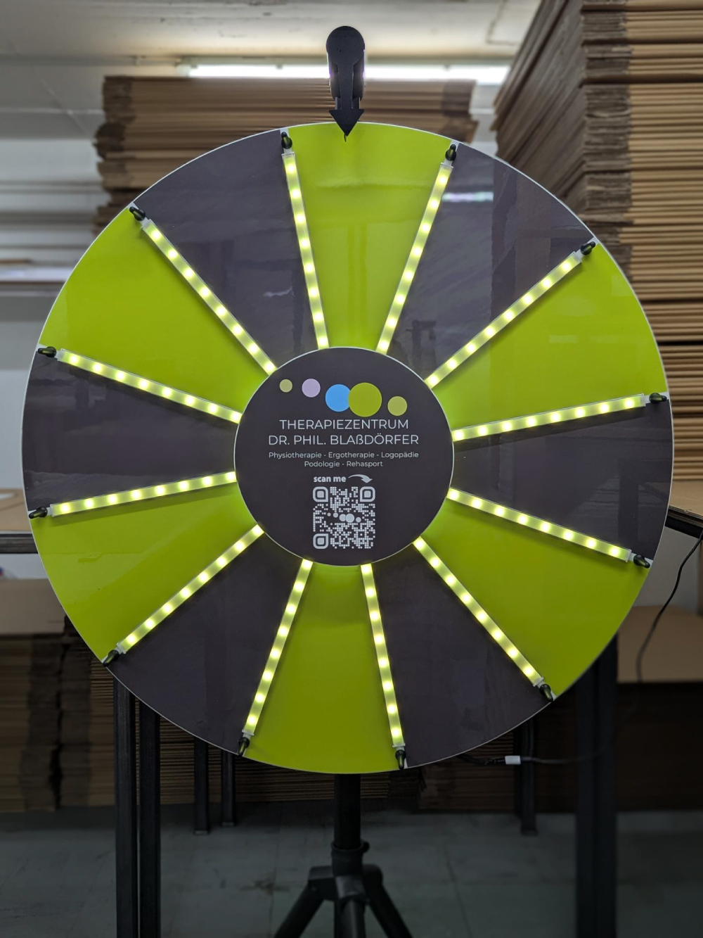 glücksrad basic schwarz weiss