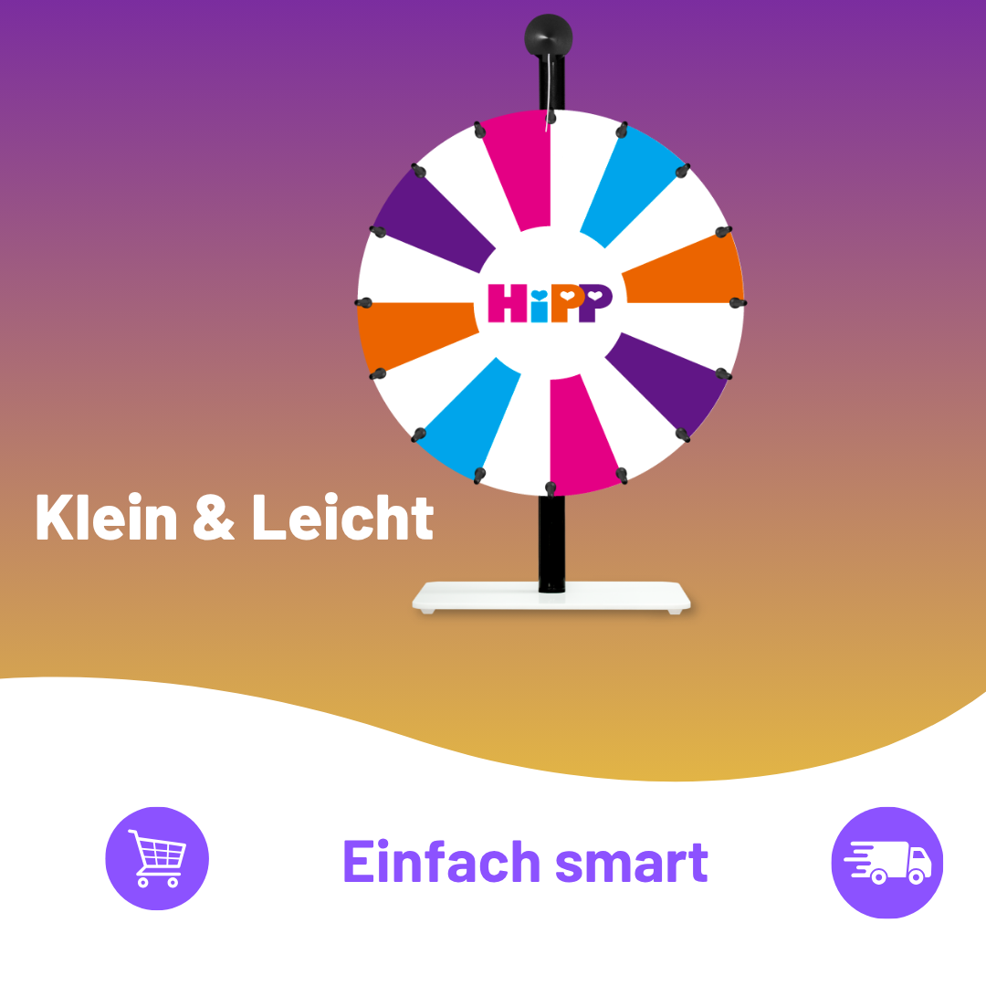 tisch glücksrad kaufen messe werbung