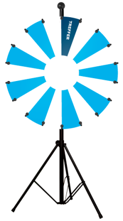 glücksrad weiß blau