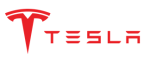 tesla logo rot