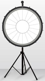 gluecksrad standard motiv 22 weiss schwarz grau