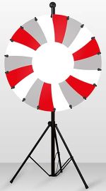 gluecksrad standard motiv 3 rot grau