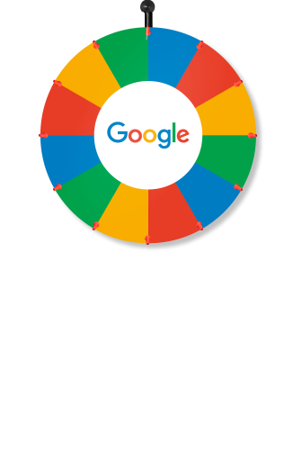 glücksrad wandmontage